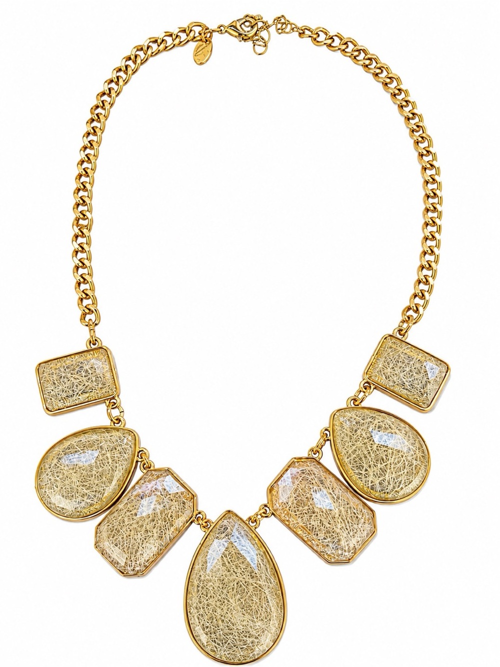 Gold Statement Bib Necklace - Gold Tone Women’s Jewelry